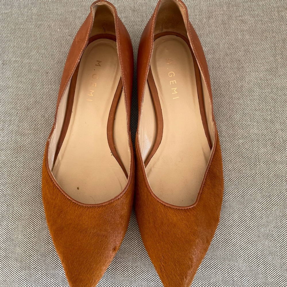 M. Gemi calf hair flats